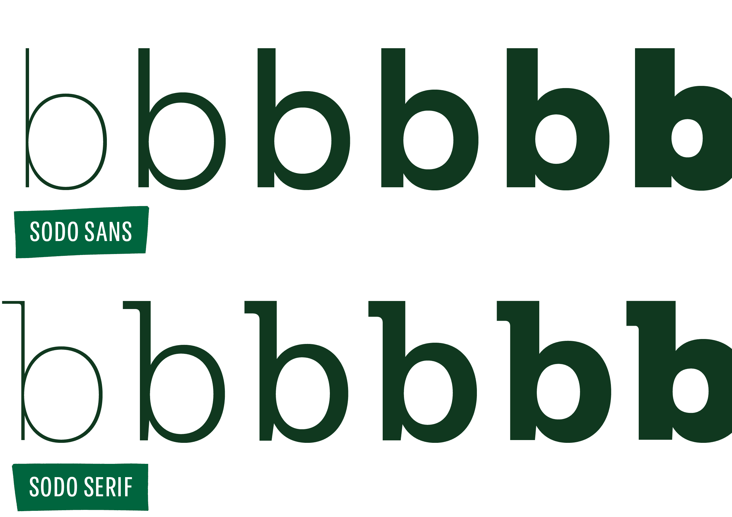 <b class="accent">FIG. 5 — </b> A comparison of details in SoDo Sans and SoDo Serif.
